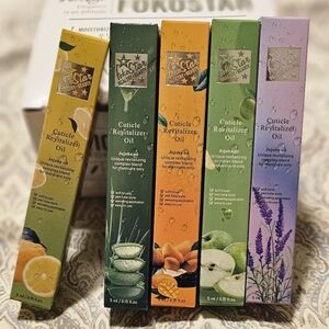 Cuticle Revitalizer Oil Set - Yellow, Green, Purple